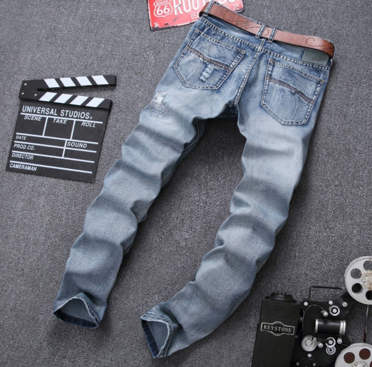 Fashion Brand Designer Mens Ripped Jeans