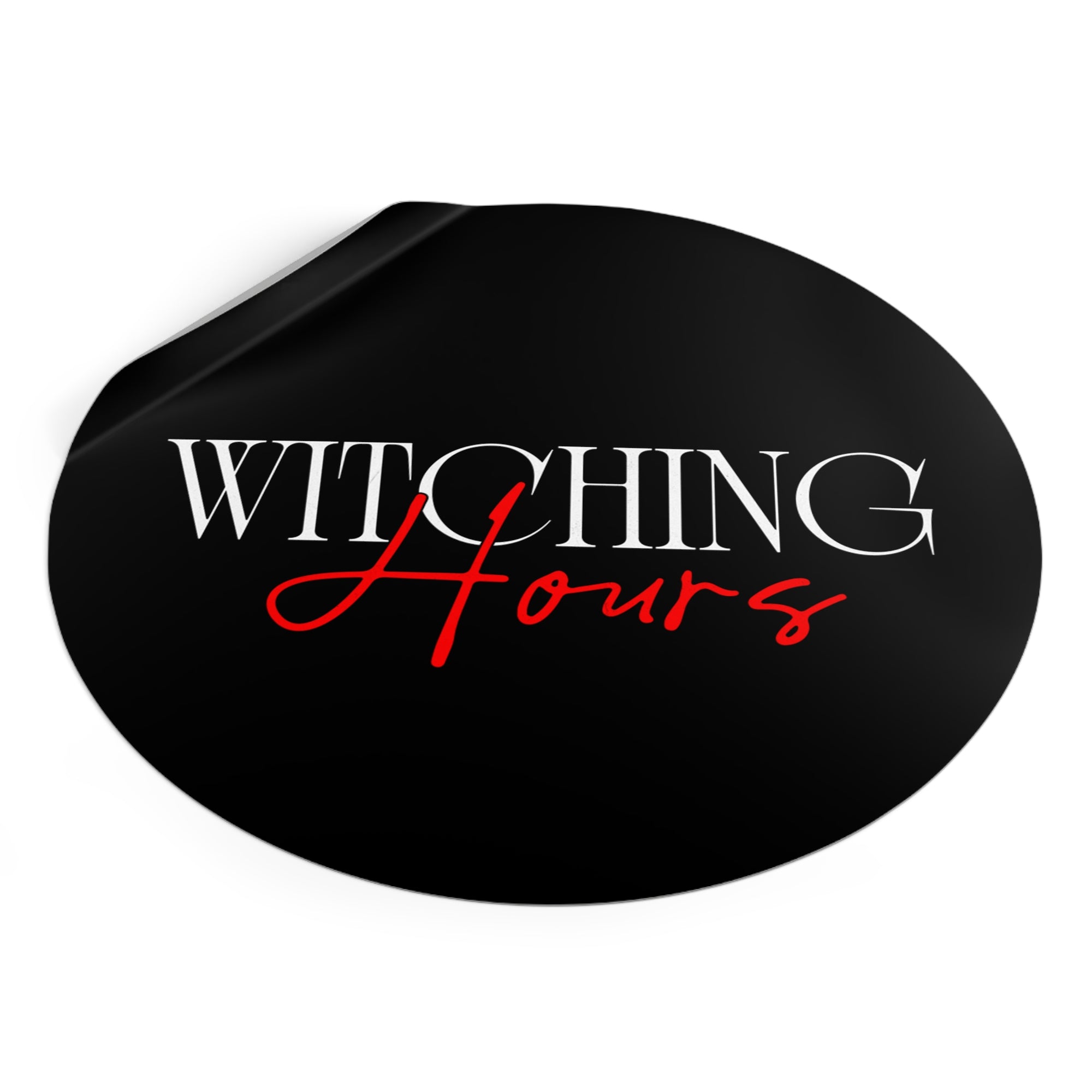 Witching Hours Vinyl Stickers - Spooky Aesthetic Stickers, Halloween Decor, Laptop Accessories, Witchcraft, Gift for Her