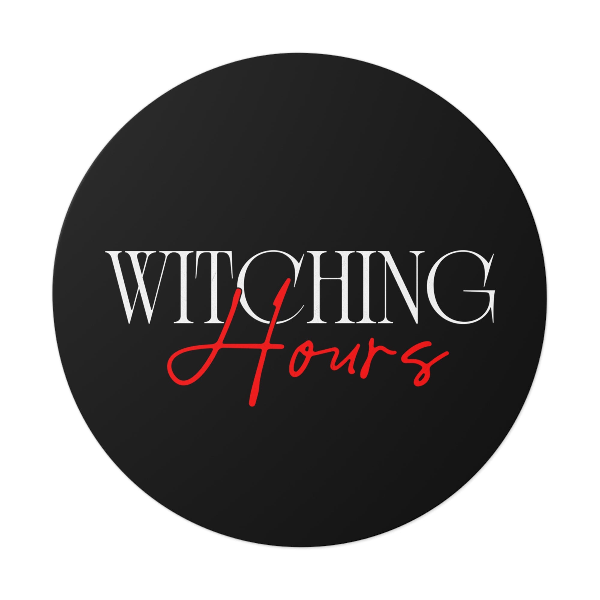 Witching Hours Vinyl Stickers - Spooky Aesthetic Stickers, Halloween Decor, Laptop Accessories, Witchcraft, Gift for Her