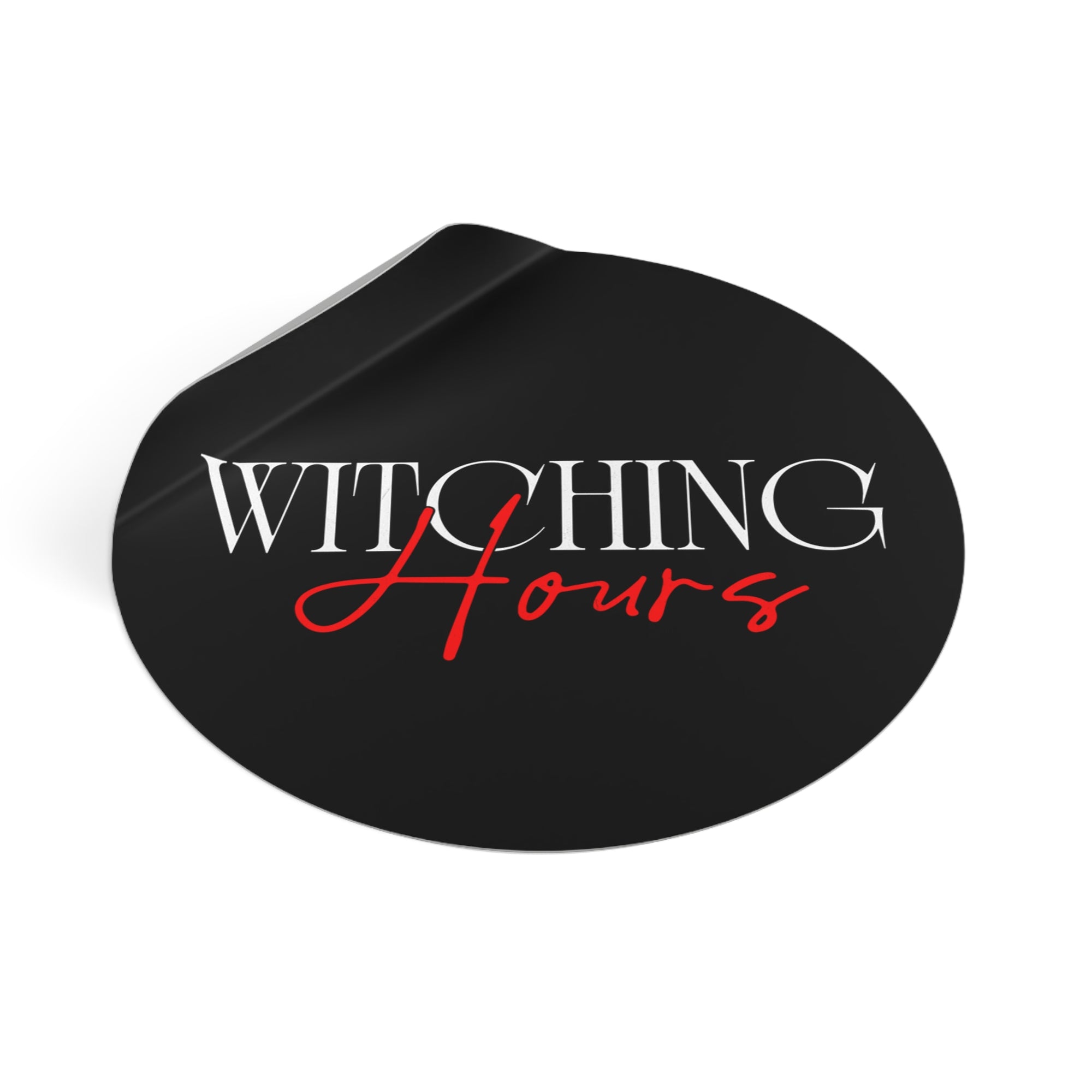 Witching Hours Vinyl Stickers - Spooky Aesthetic Stickers, Halloween Decor, Laptop Accessories, Witchcraft, Gift for Her