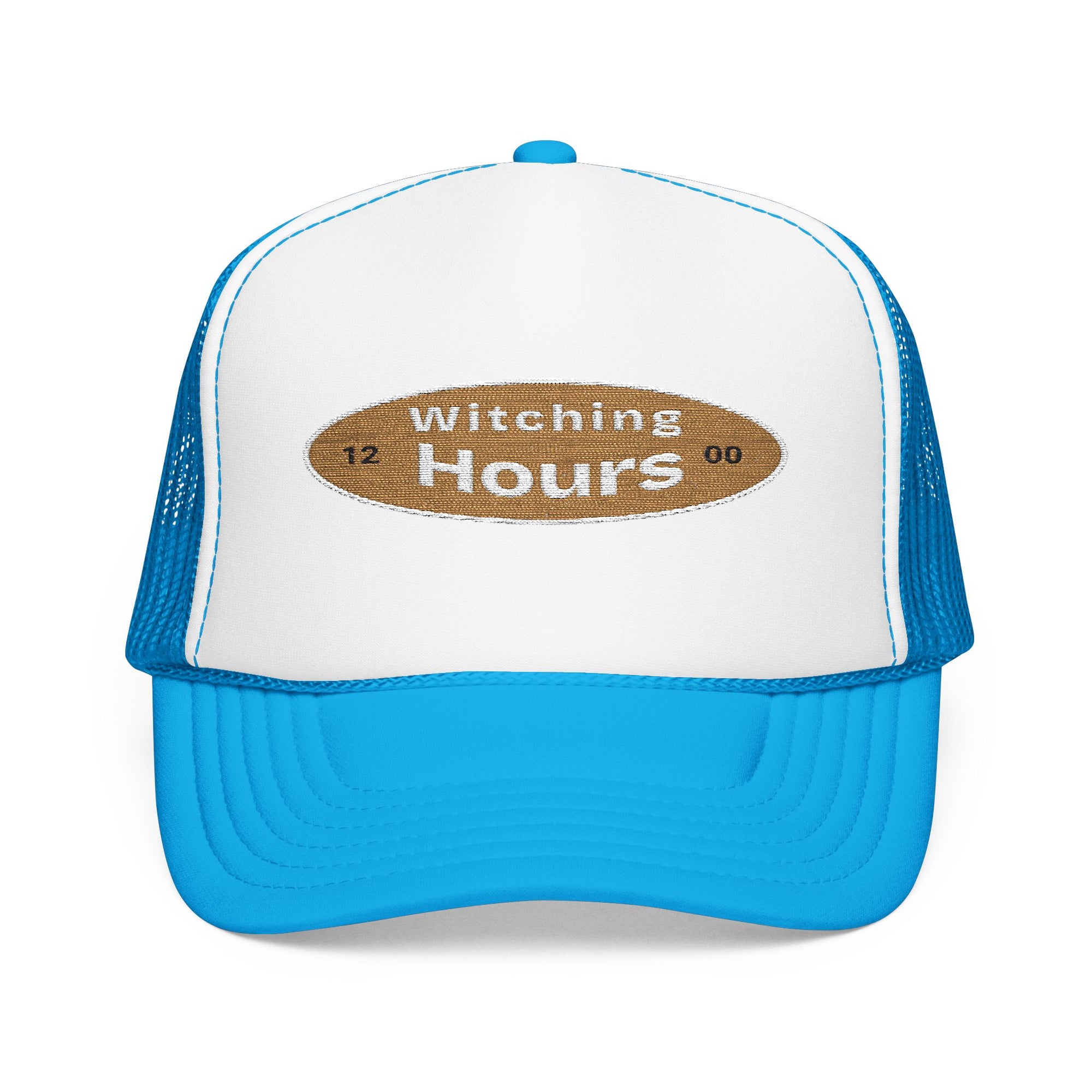 Witching Hours Foam Trucker Hat, Embroidered Cap, Perfect for Festivals, Gifts, Outdoor Adventures, Boho Style