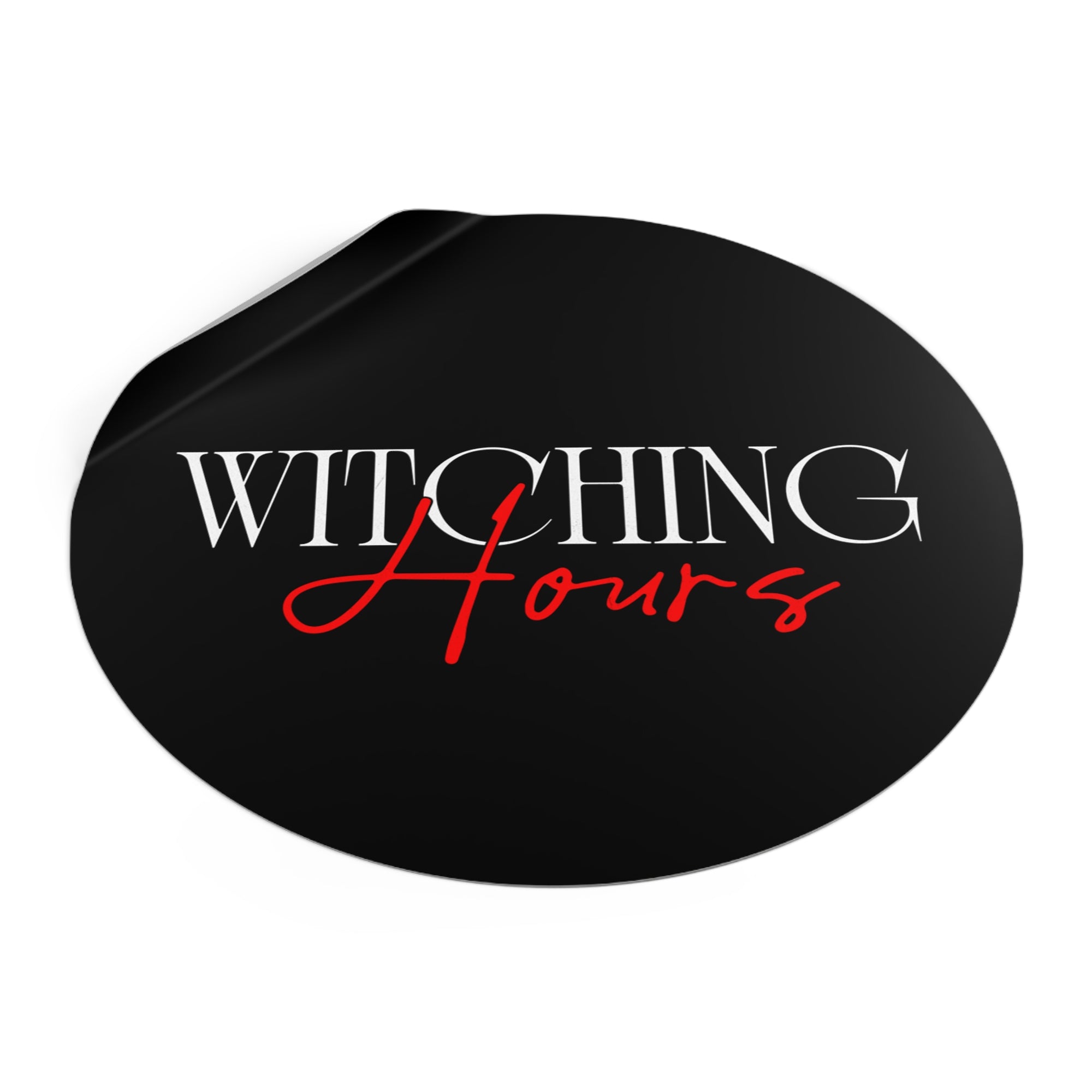 Witching Hours Vinyl Stickers - Spooky Aesthetic Stickers, Halloween Decor, Laptop Accessories, Witchcraft, Gift for Her