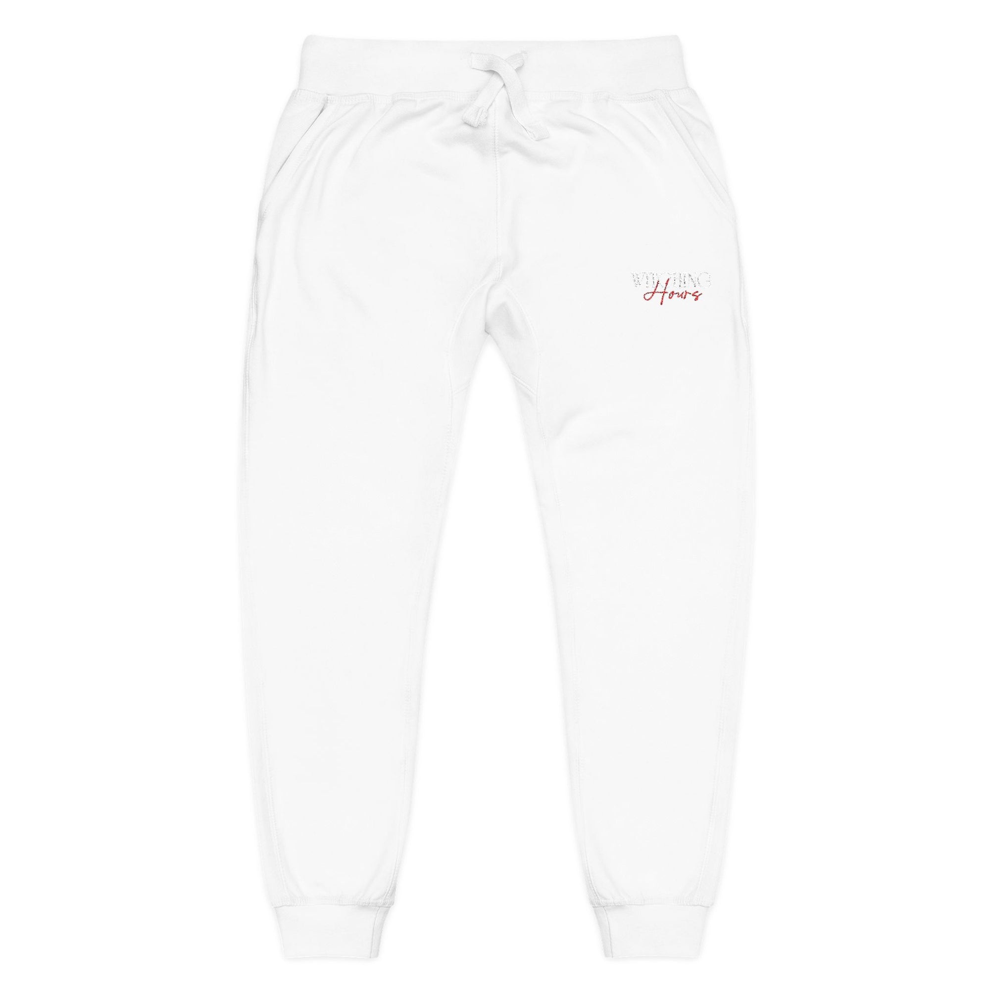 Cozy Unisex Embroidered Fleece Sweatpants | Lounge, Casual, Gifts, Athleisure, Homewear