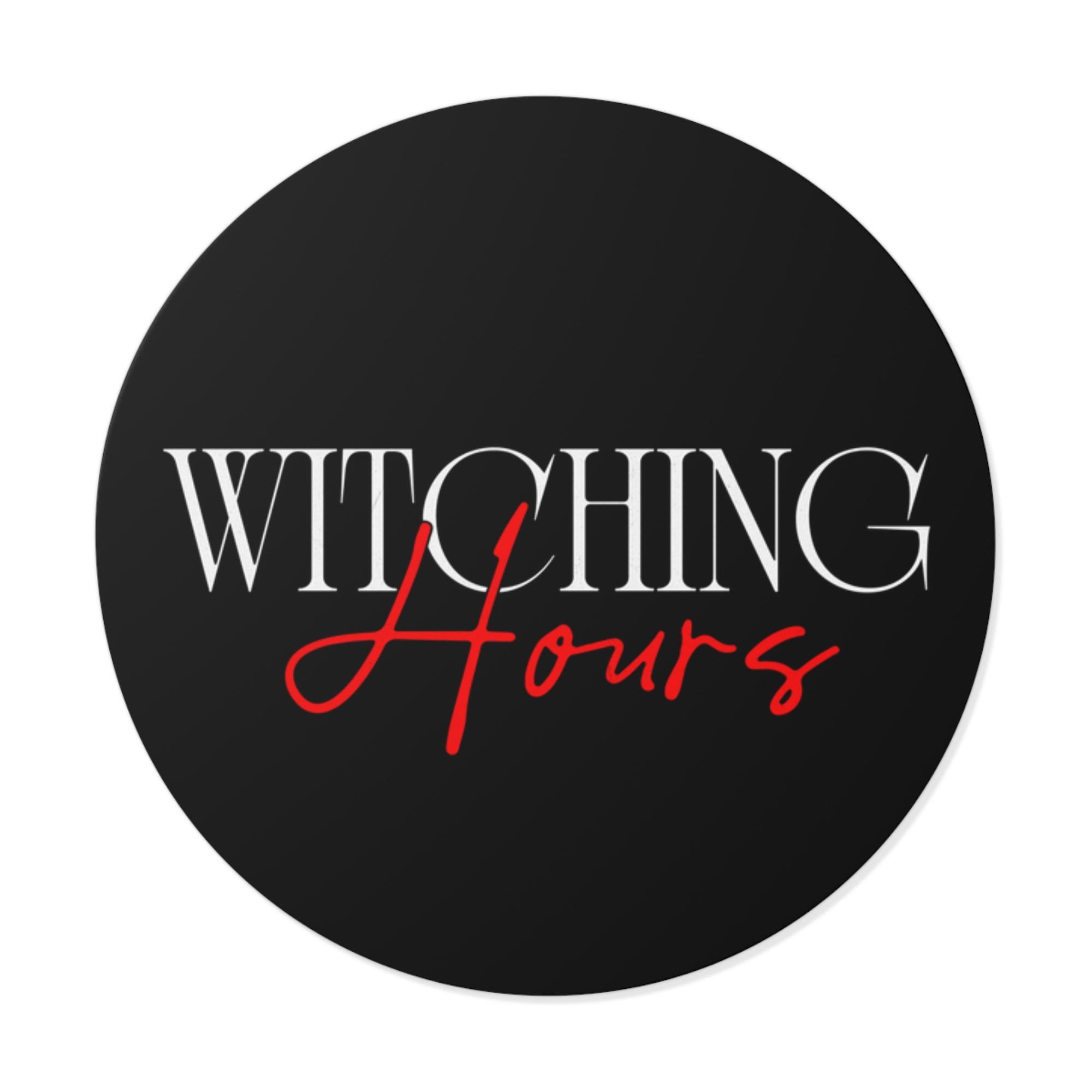Witching Hours Vinyl Stickers - Spooky Aesthetic Stickers, Halloween Decor, Laptop Accessories, Witchcraft, Gift for Her