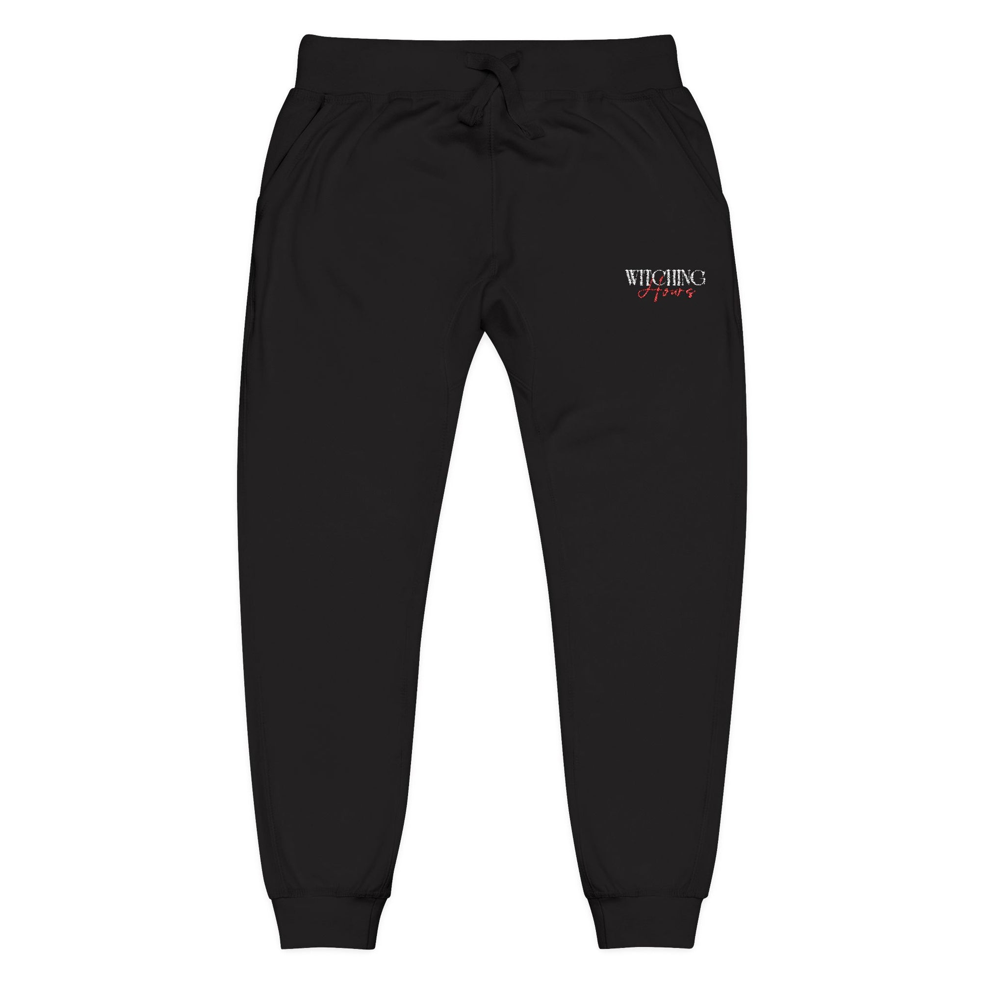 Cozy Unisex Embroidered Fleece Sweatpants | Lounge, Casual, Gifts, Athleisure, Homewear