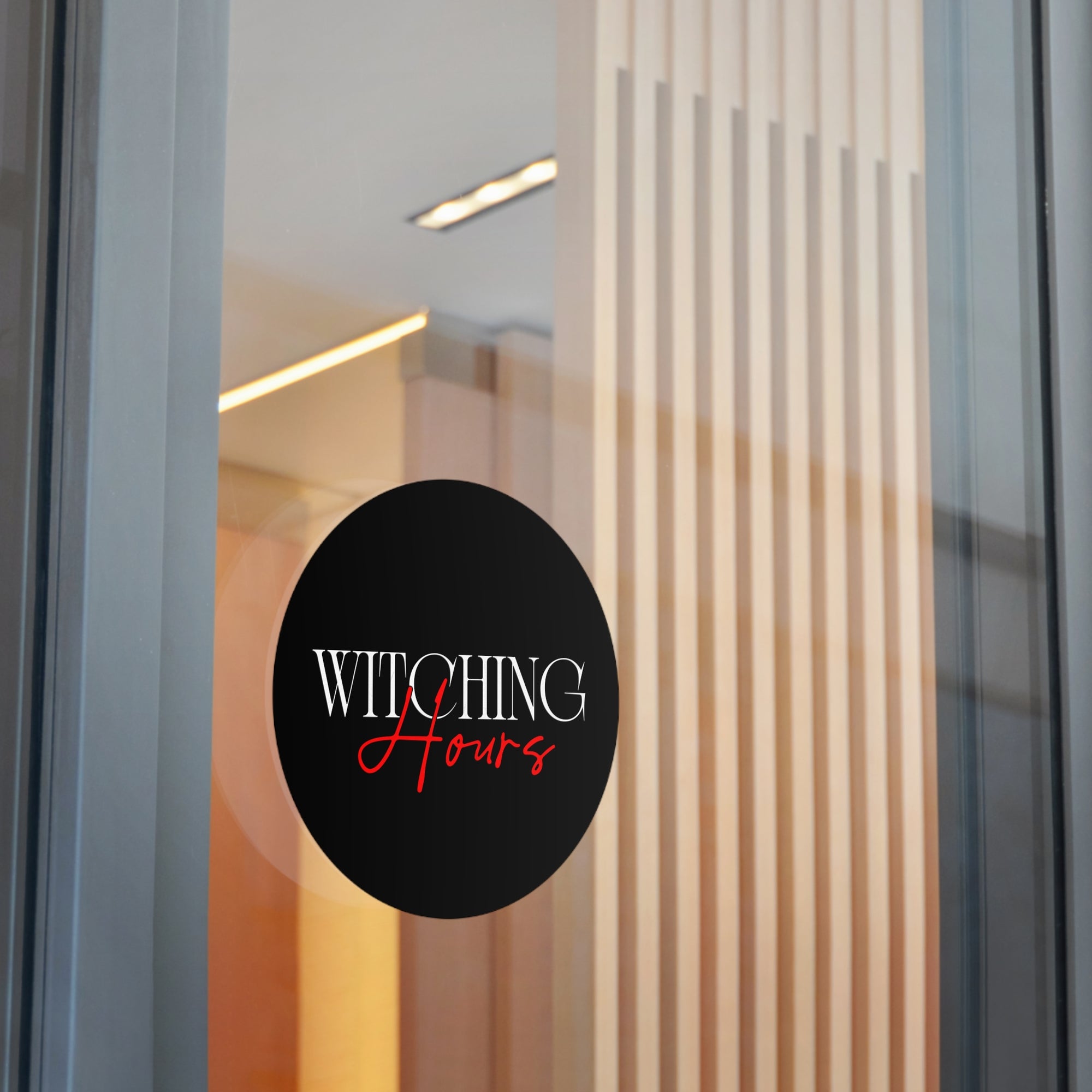 Witching Hours Vinyl Stickers - Spooky Aesthetic Stickers, Halloween Decor, Laptop Accessories, Witchcraft, Gift for Her