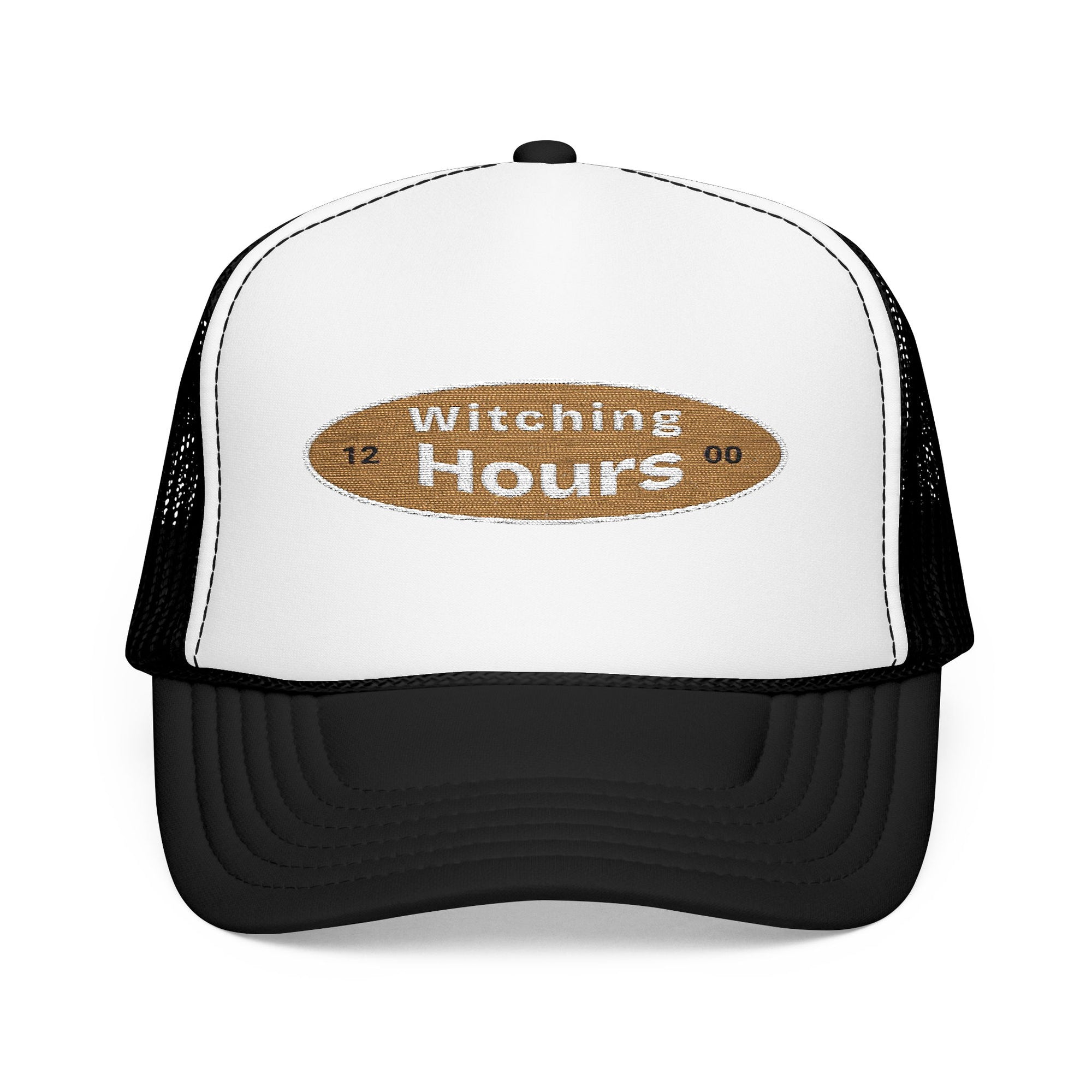 Witching Hours Foam Trucker Hat, Embroidered Cap, Perfect for Festivals, Gifts, Outdoor Adventures, Boho Style