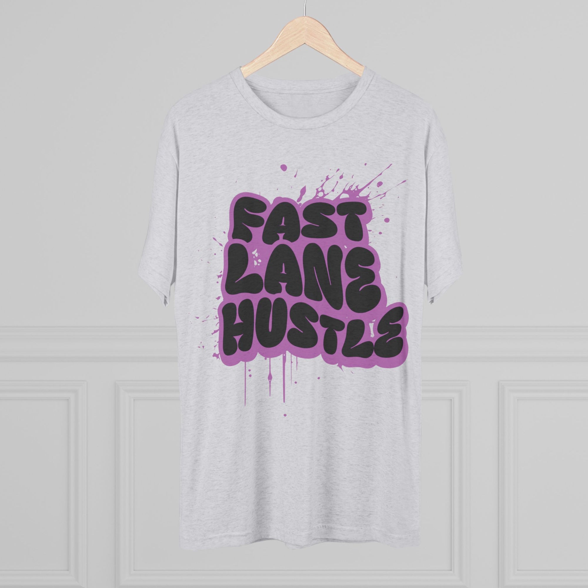 Fast Lane Hustle Unisex Tee | Motivational Crew Shirt for Entrepreneurs, Casual Wear, Gift for Hustlers