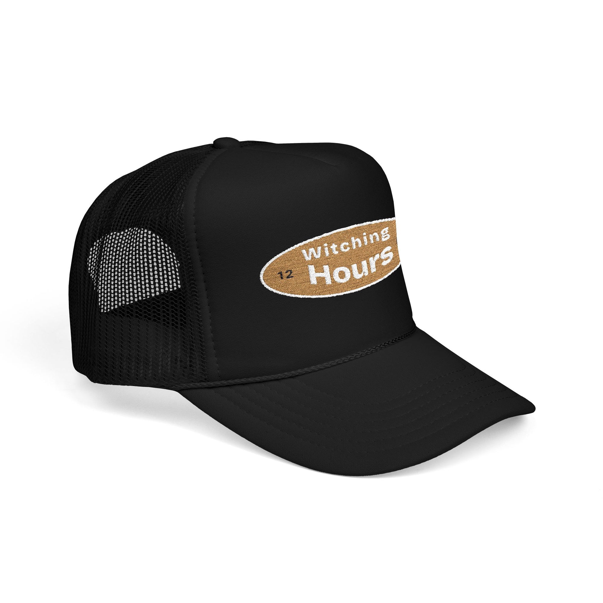 Witching Hours Foam Trucker Hat, Embroidered Cap, Perfect for Festivals, Gifts, Outdoor Adventures, Boho Style