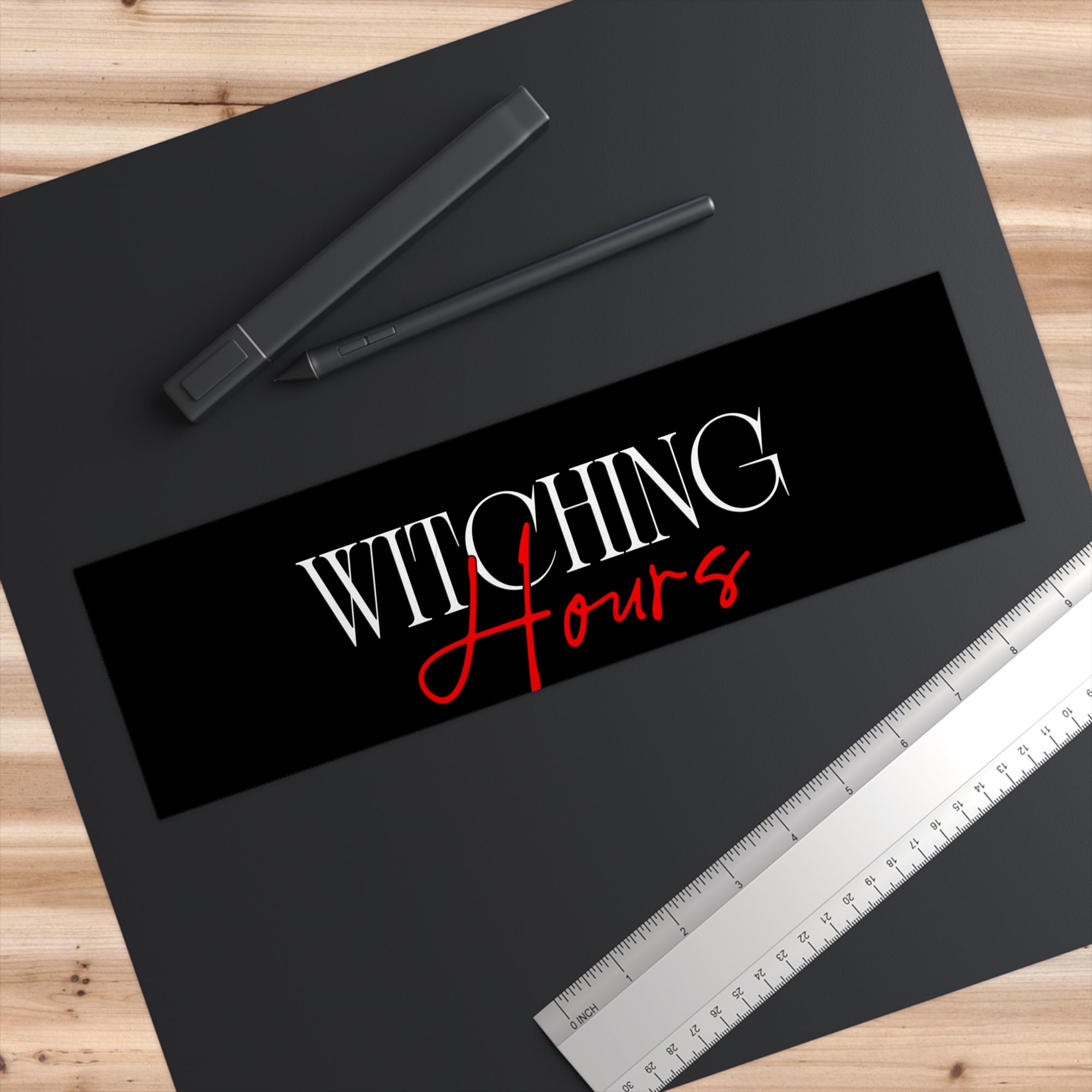 Witching Hours Bumper Stickers: Spooky Car Decor, Halloween Gift, Witchcraft Accessories, Funny Stickers, Vehicle Personalization