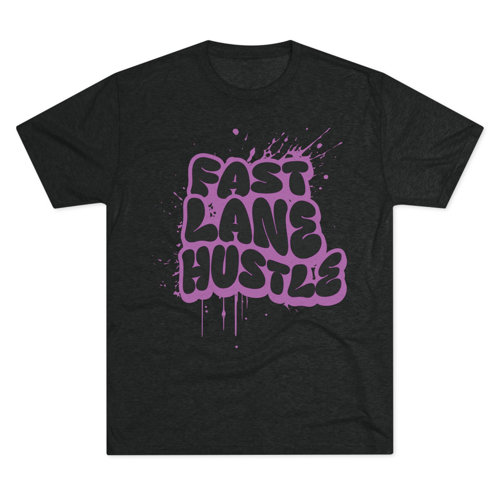 Fast Lane Hustle Unisex Tee | Motivational Crew Shirt for Entrepreneurs, Casual Wear, Gift for Hustlers