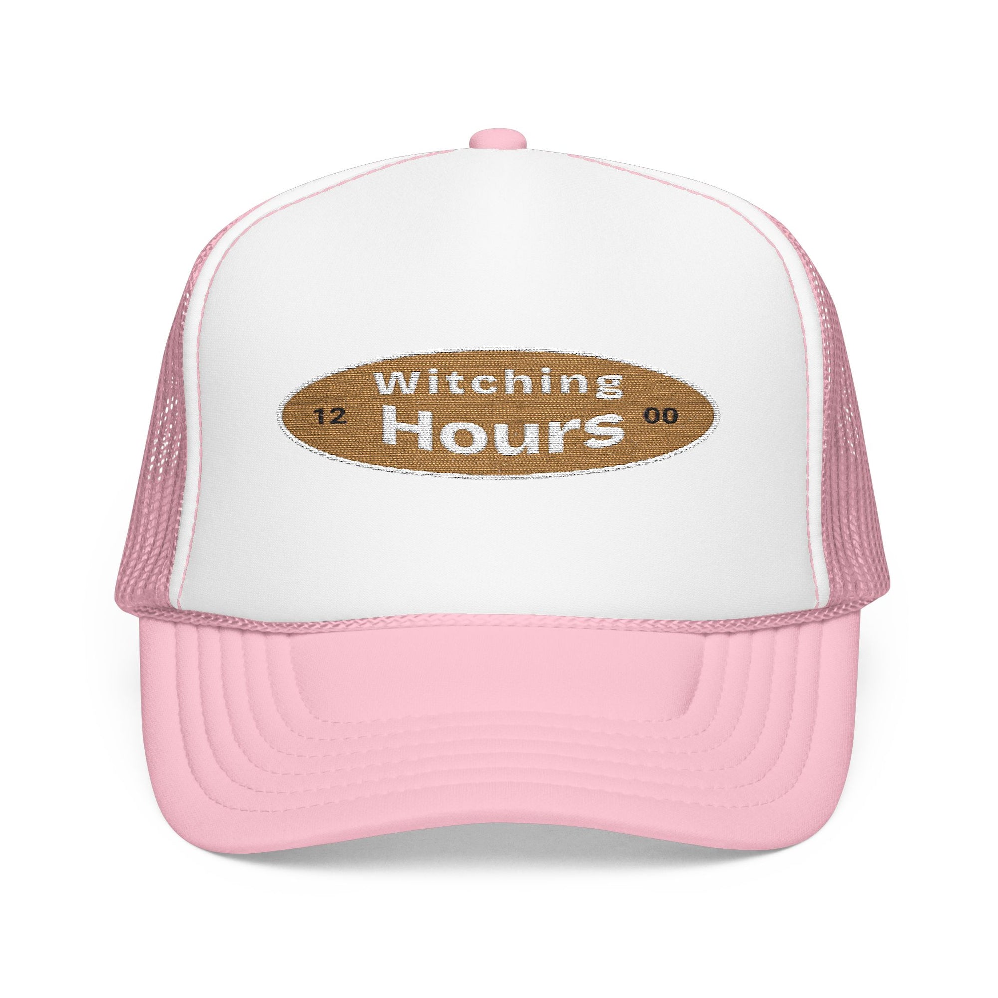 Witching Hours Foam Trucker Hat, Embroidered Cap, Perfect for Festivals, Gifts, Outdoor Adventures, Boho Style