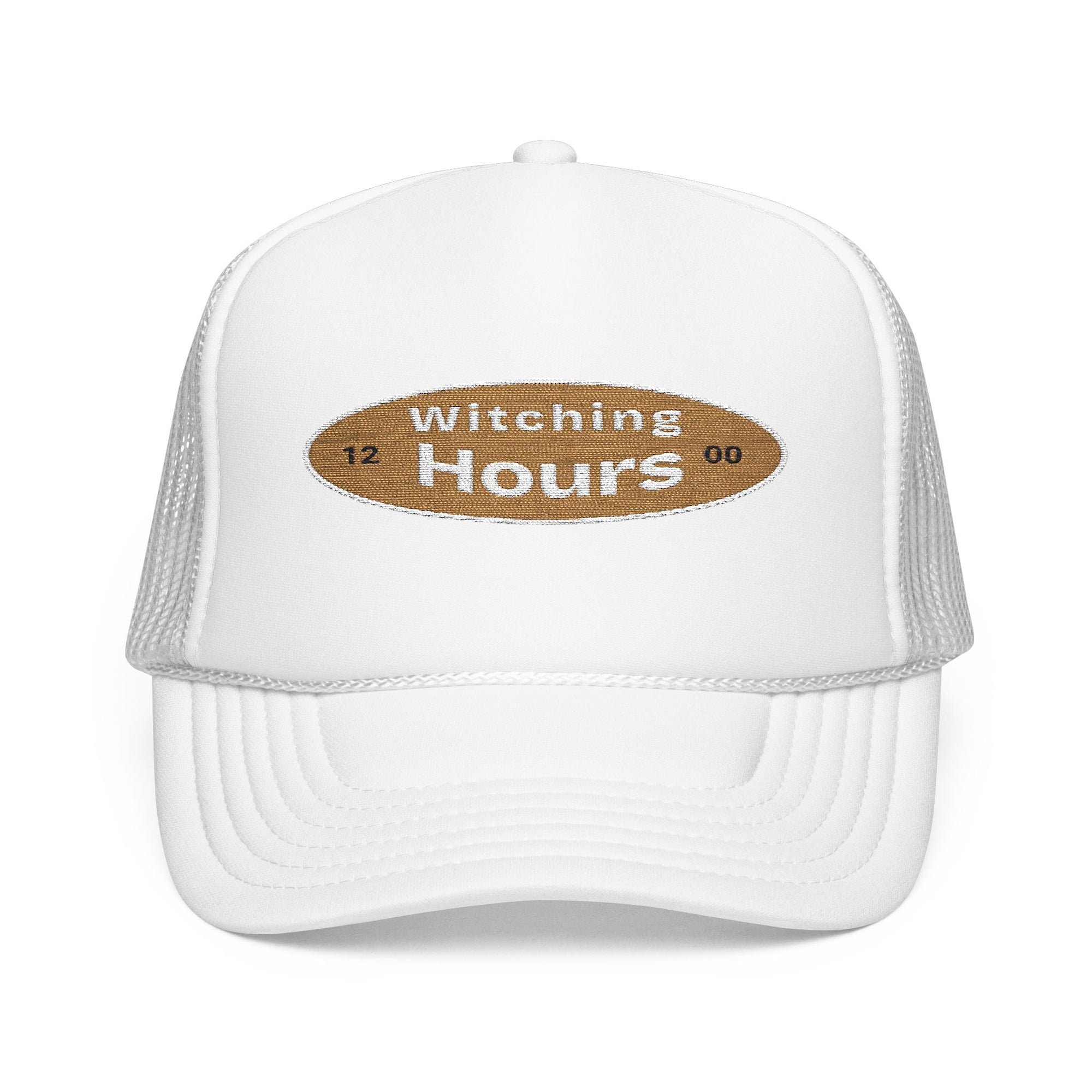 Witching Hours Foam Trucker Hat, Embroidered Cap, Perfect for Festivals, Gifts, Outdoor Adventures, Boho Style