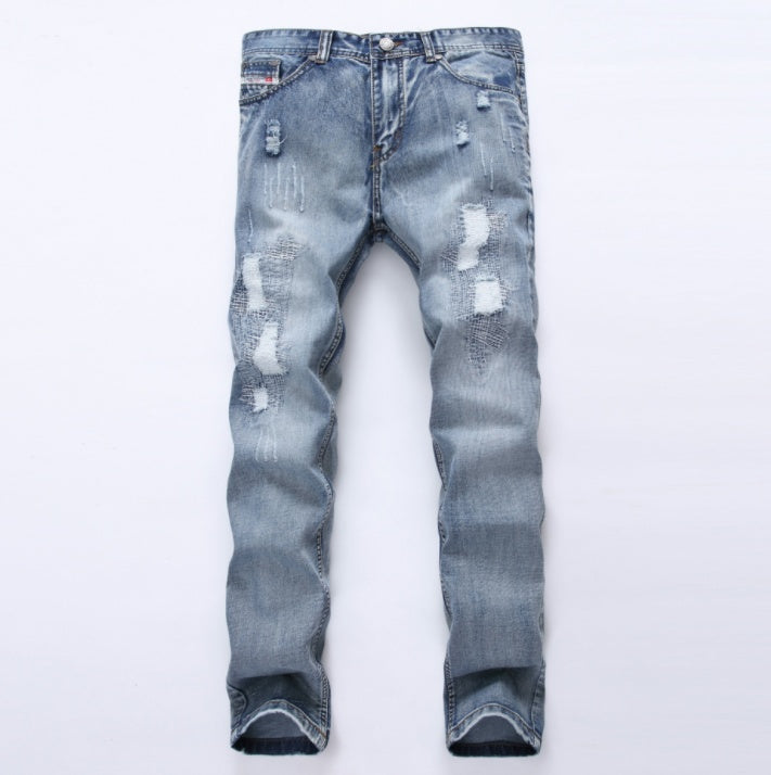 Fashion Brand Designer Mens Ripped Jeans