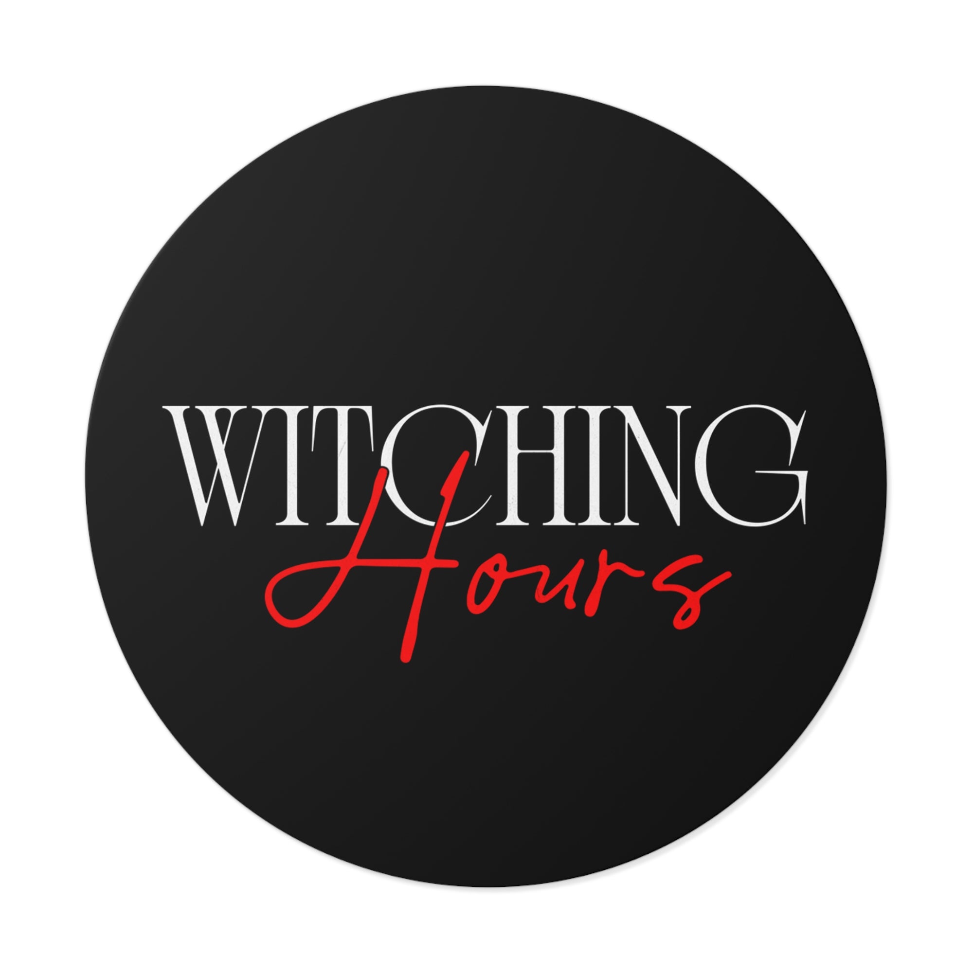 Witching Hours Vinyl Stickers - Spooky Aesthetic Stickers, Halloween Decor, Laptop Accessories, Witchcraft, Gift for Her
