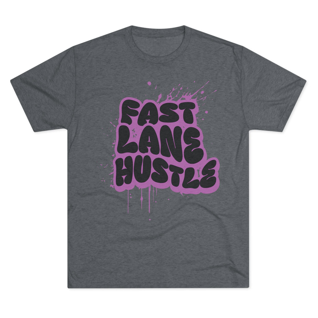 Fast Lane Hustle Unisex Tee | Motivational Crew Shirt for Entrepreneurs, Casual Wear, Gift for Hustlers