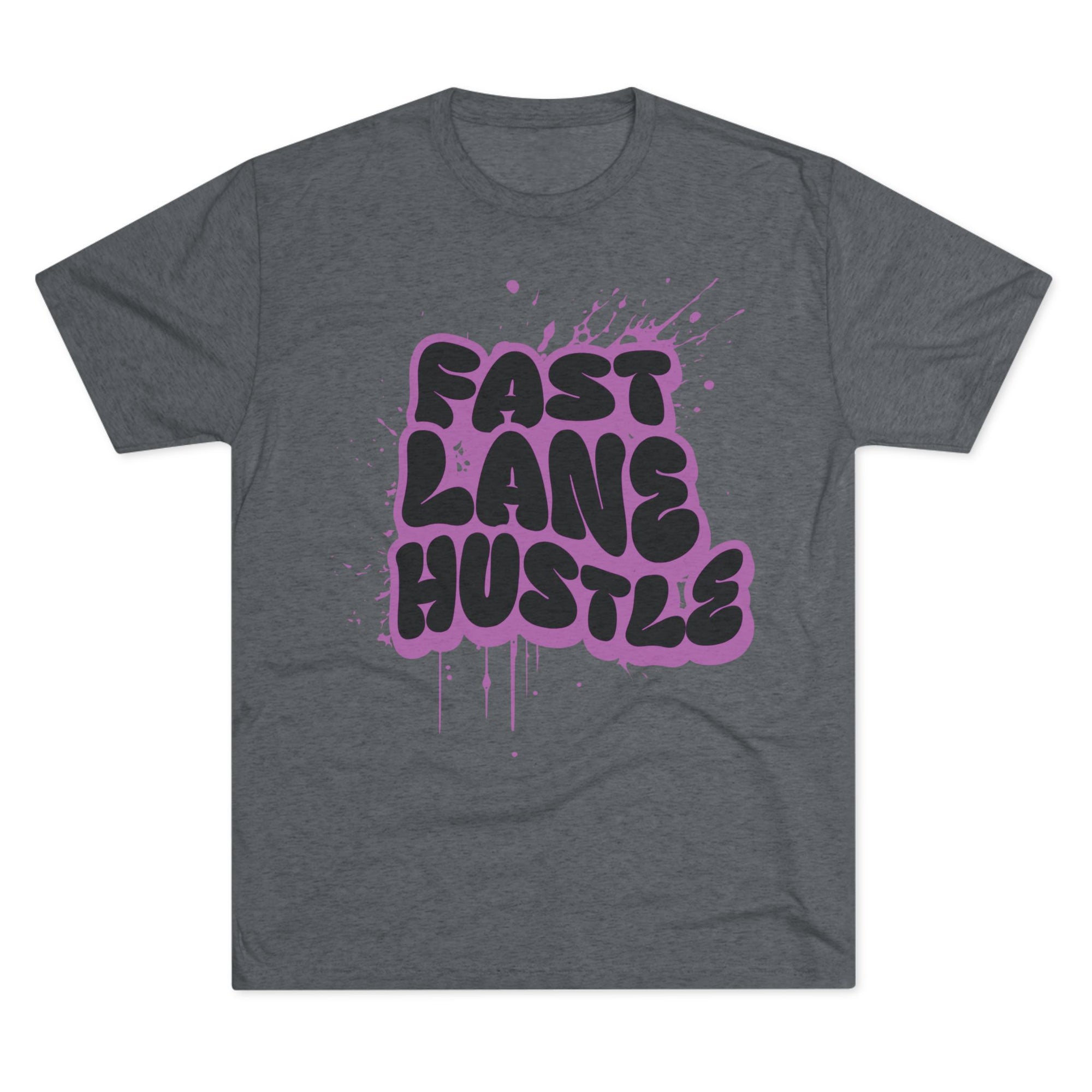 Fast Lane Hustle Unisex Tee | Motivational Crew Shirt for Entrepreneurs, Casual Wear, Gift for Hustlers