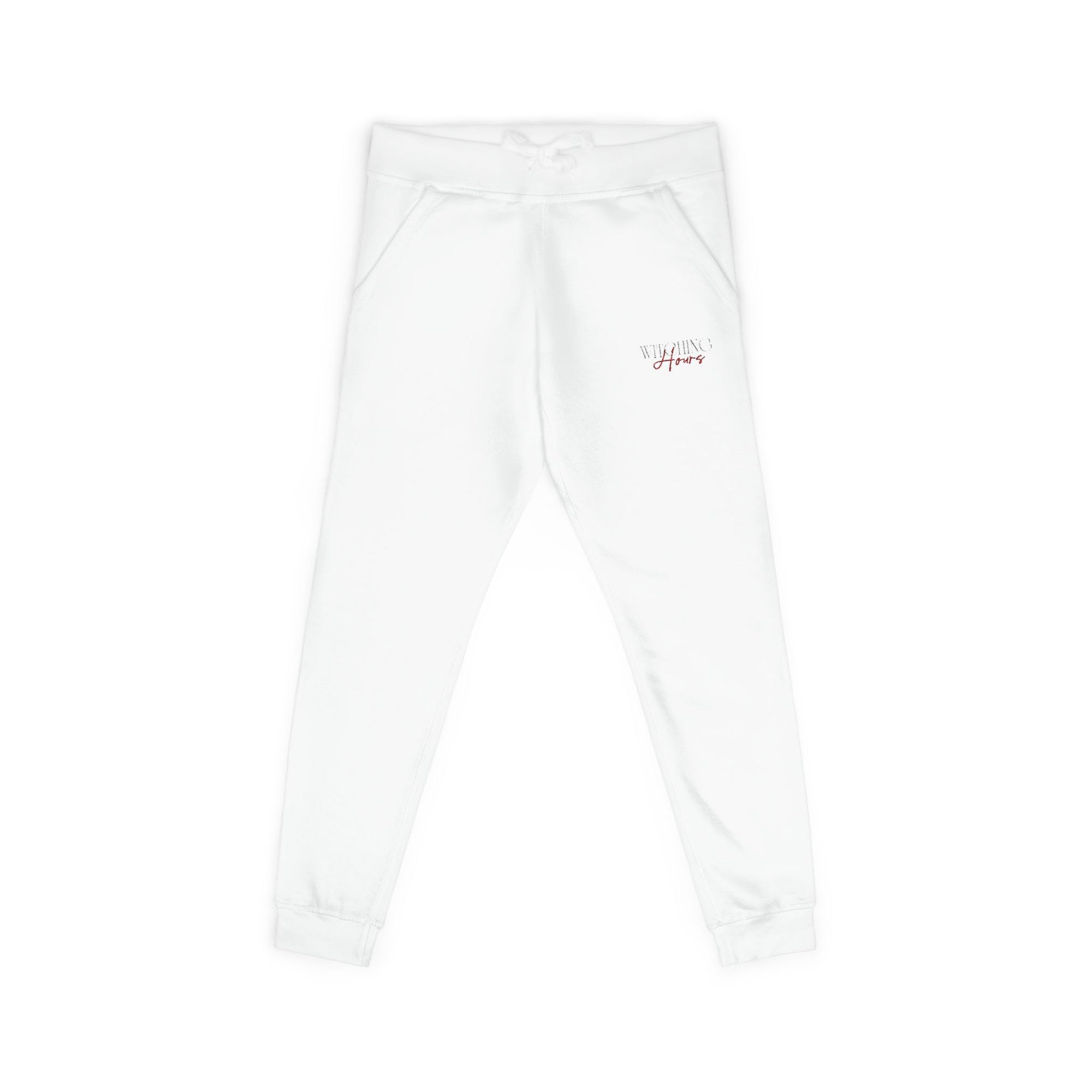 Cozy Unisex Embroidered Fleece Sweatpants | Lounge, Casual, Gifts, Athleisure, Homewear