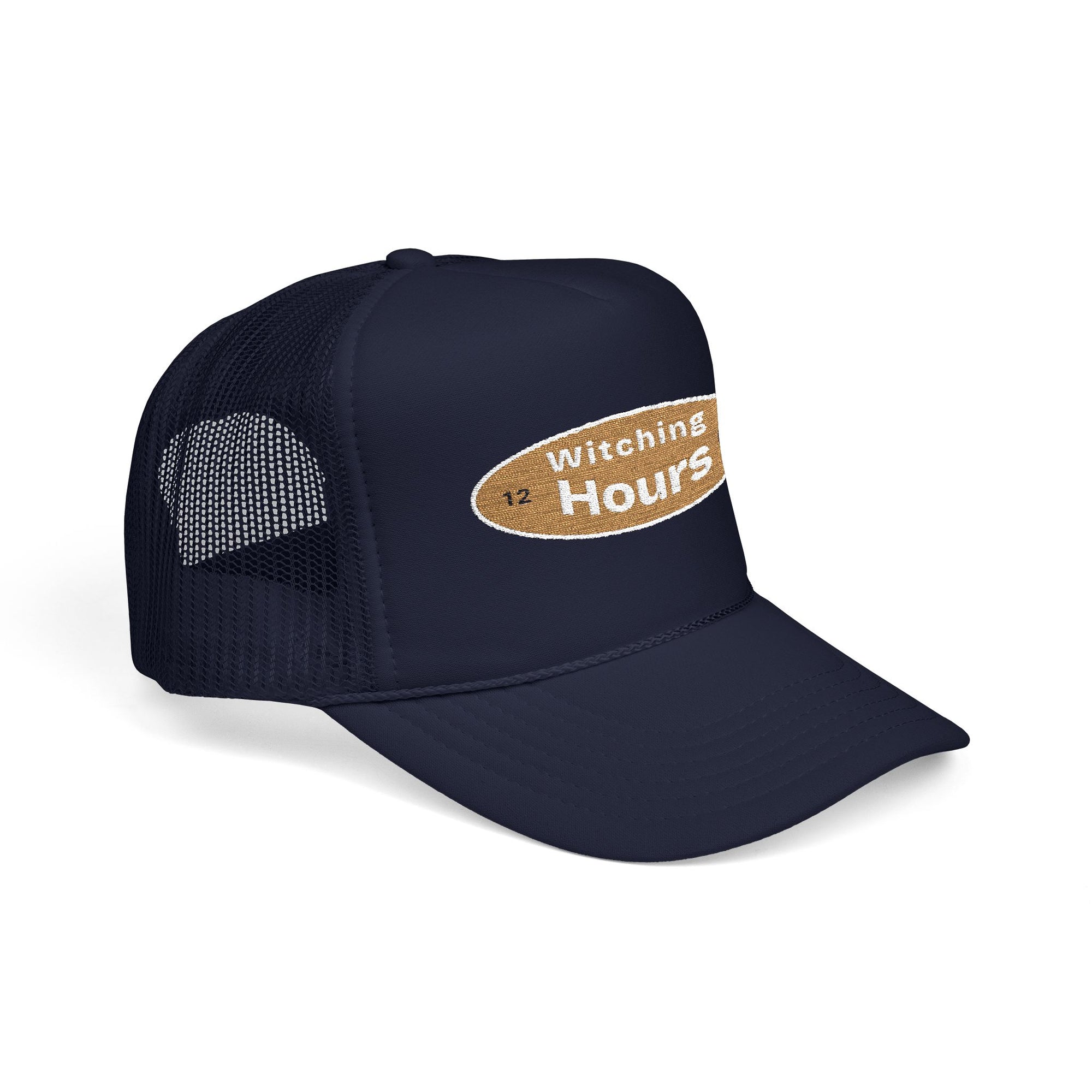 Witching Hours Foam Trucker Hat, Embroidered Cap, Perfect for Festivals, Gifts, Outdoor Adventures, Boho Style
