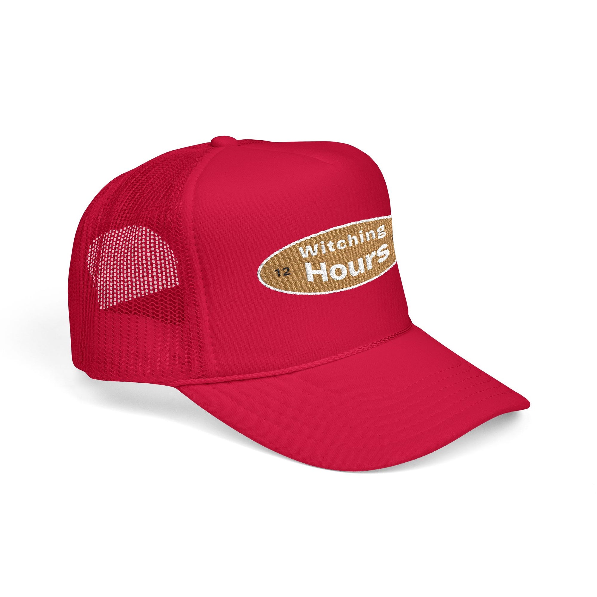 Witching Hours Foam Trucker Hat, Embroidered Cap, Perfect for Festivals, Gifts, Outdoor Adventures, Boho Style