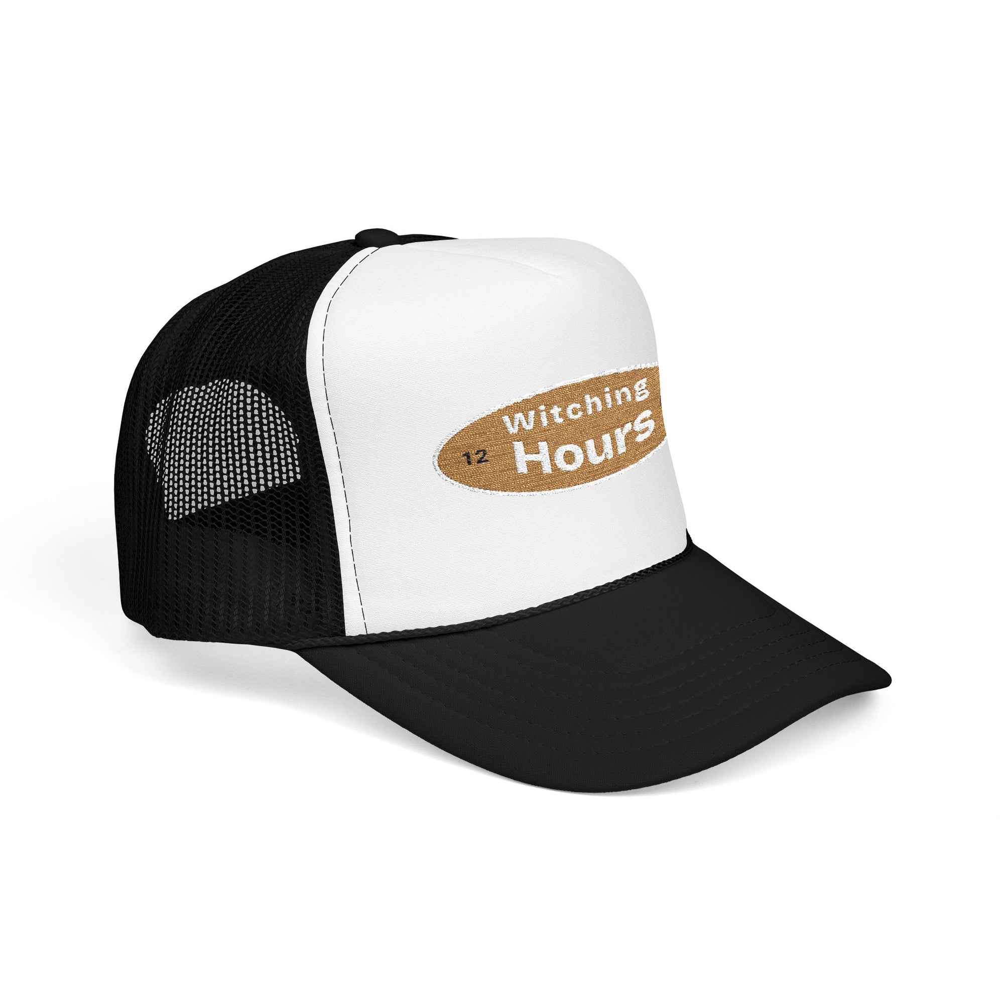Witching Hours Foam Trucker Hat, Embroidered Cap, Perfect for Festivals, Gifts, Outdoor Adventures, Boho Style