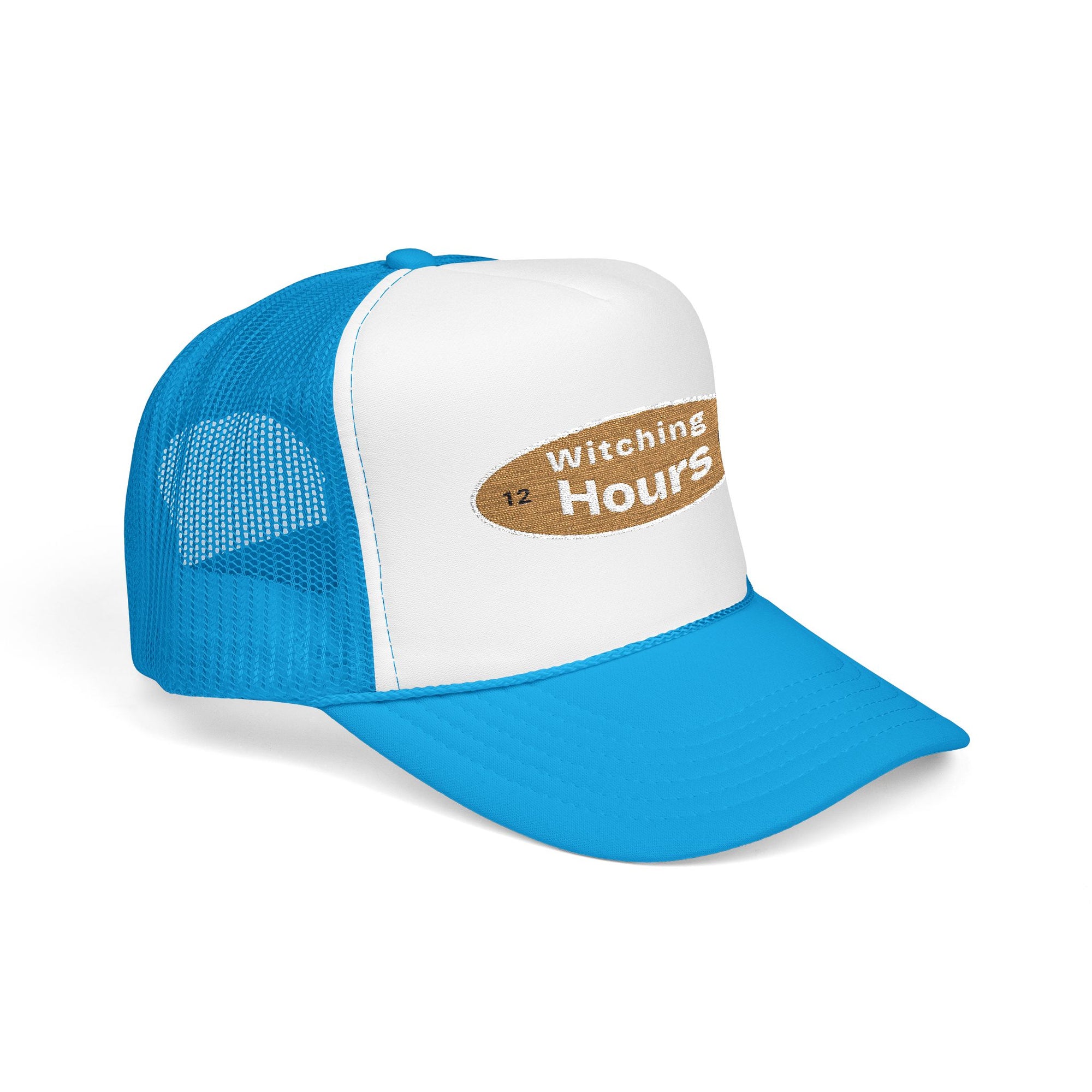 Witching Hours Foam Trucker Hat, Embroidered Cap, Perfect for Festivals, Gifts, Outdoor Adventures, Boho Style