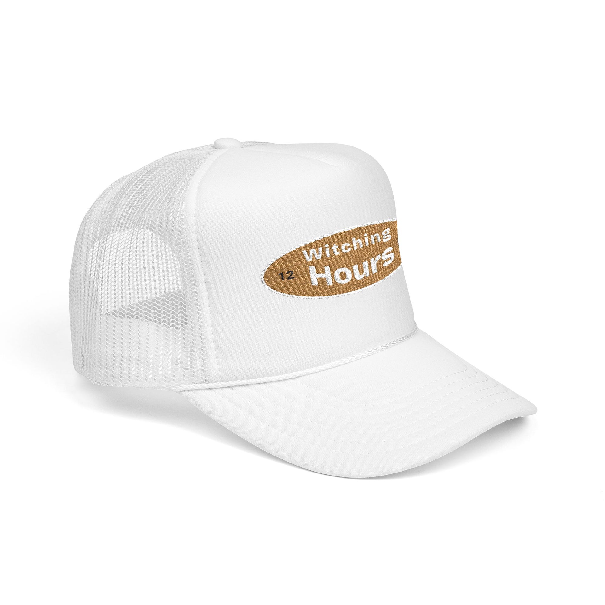 Witching Hours Foam Trucker Hat, Embroidered Cap, Perfect for Festivals, Gifts, Outdoor Adventures, Boho Style