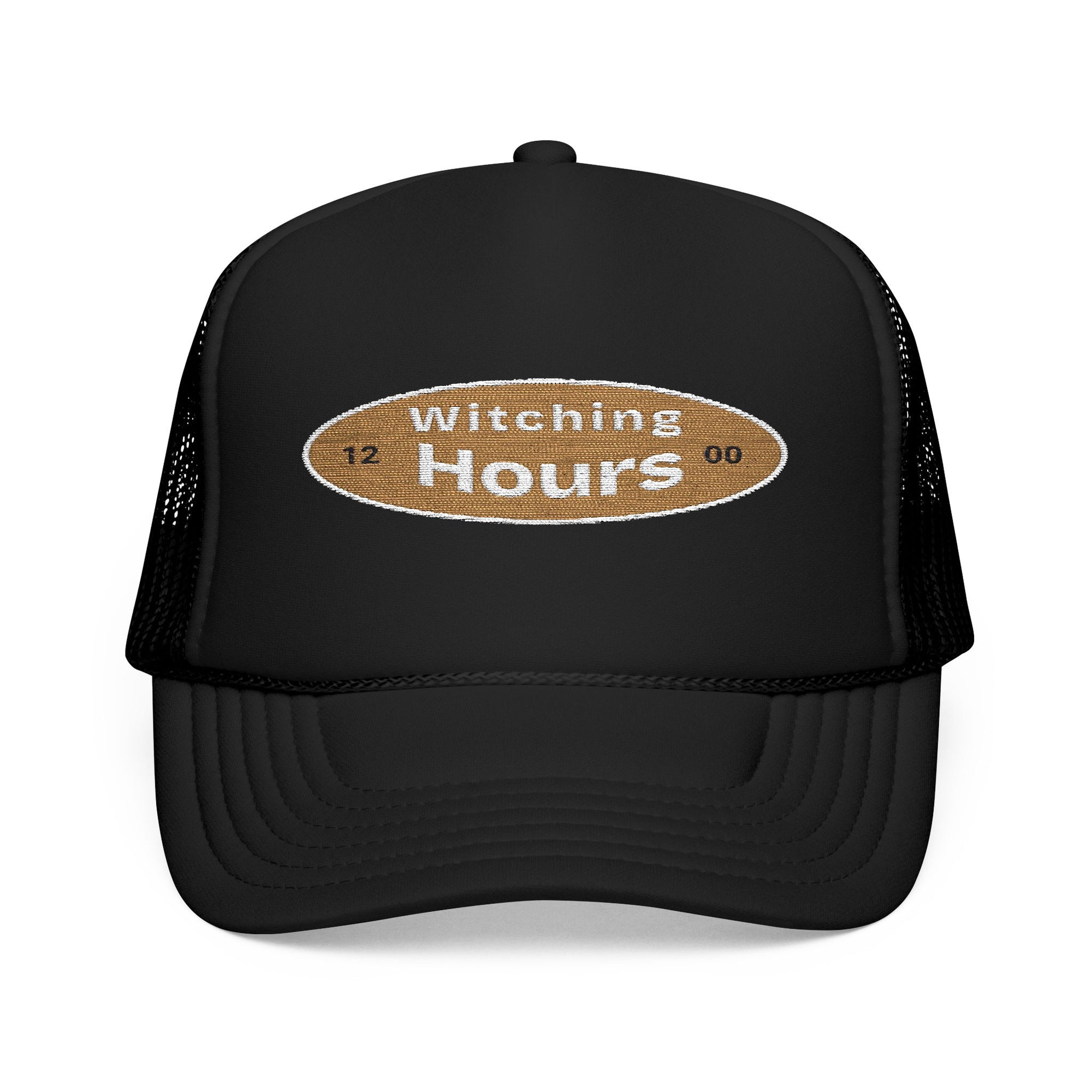 Witching Hours Foam Trucker Hat, Embroidered Cap, Perfect for Festivals, Gifts, Outdoor Adventures, Boho Style