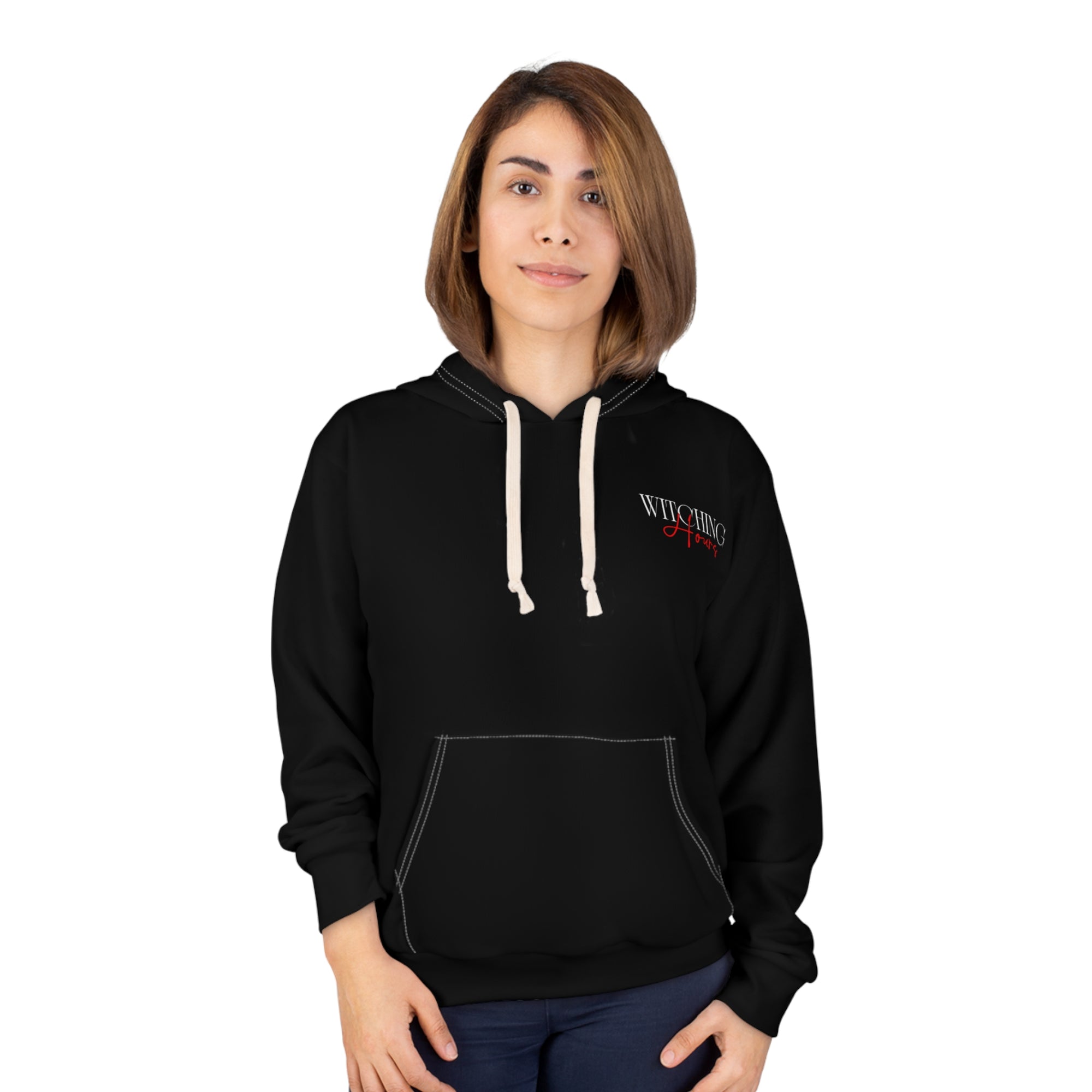 Unisex Pullover Hoodie - Witching Hour & Starry Night Camping Design, Cozy Sweatshirt for Outdoors, Unisex Gift for Nature Lovers, [...]
