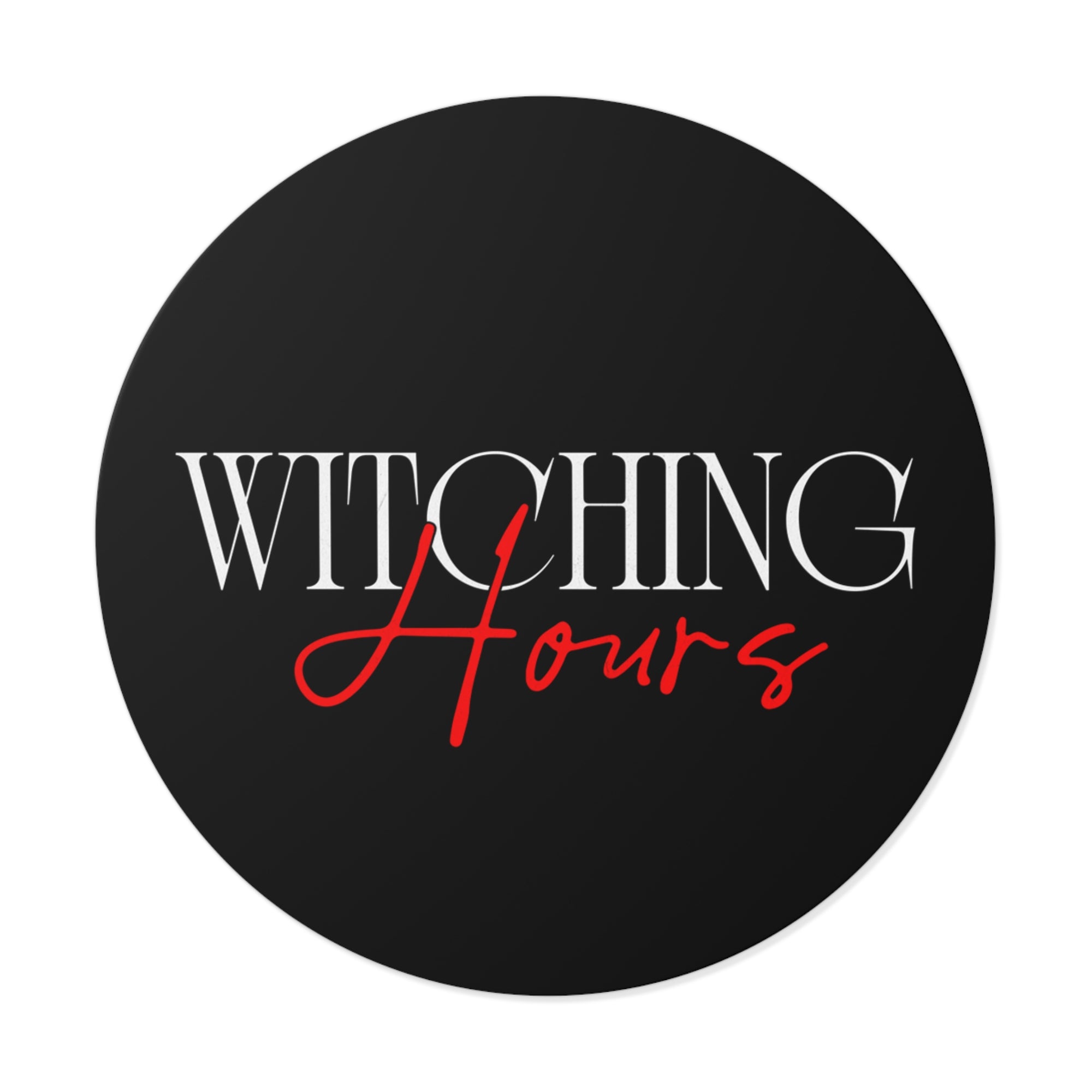 Witching Hours Vinyl Stickers - Spooky Aesthetic Stickers, Halloween Decor, Laptop Accessories, Witchcraft, Gift for Her
