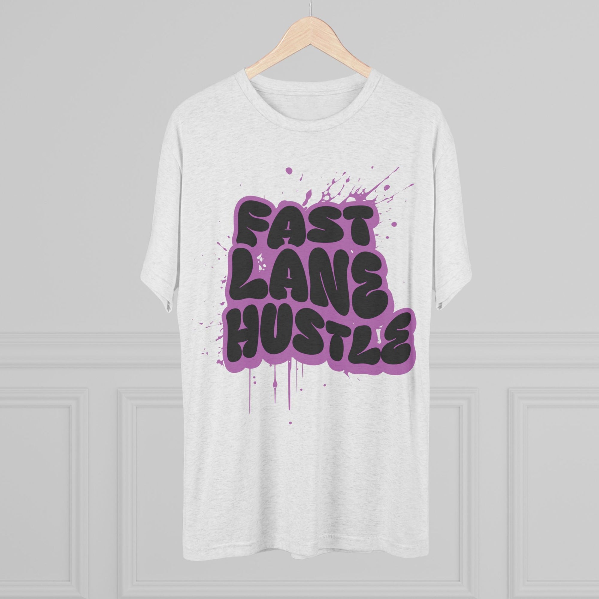 Fast Lane Hustle Unisex Tee | Motivational Crew Shirt for Entrepreneurs, Casual Wear, Gift for Hustlers